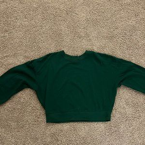Reformation Jeans Hunter Sweatshirt in Pine Green - Medium